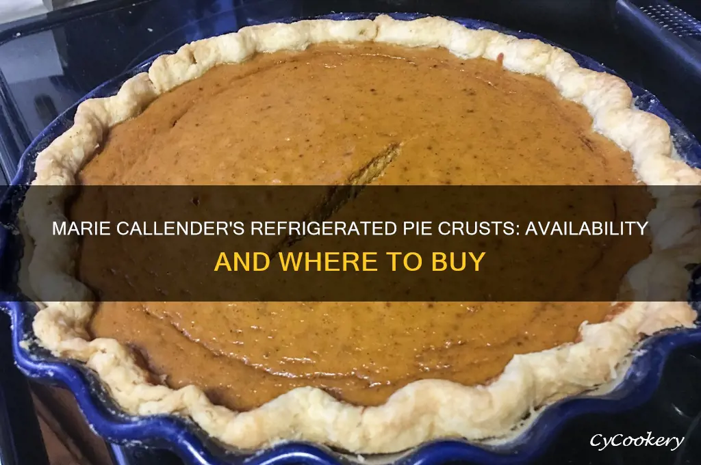does marie callendar sell refrigerated pie crusts