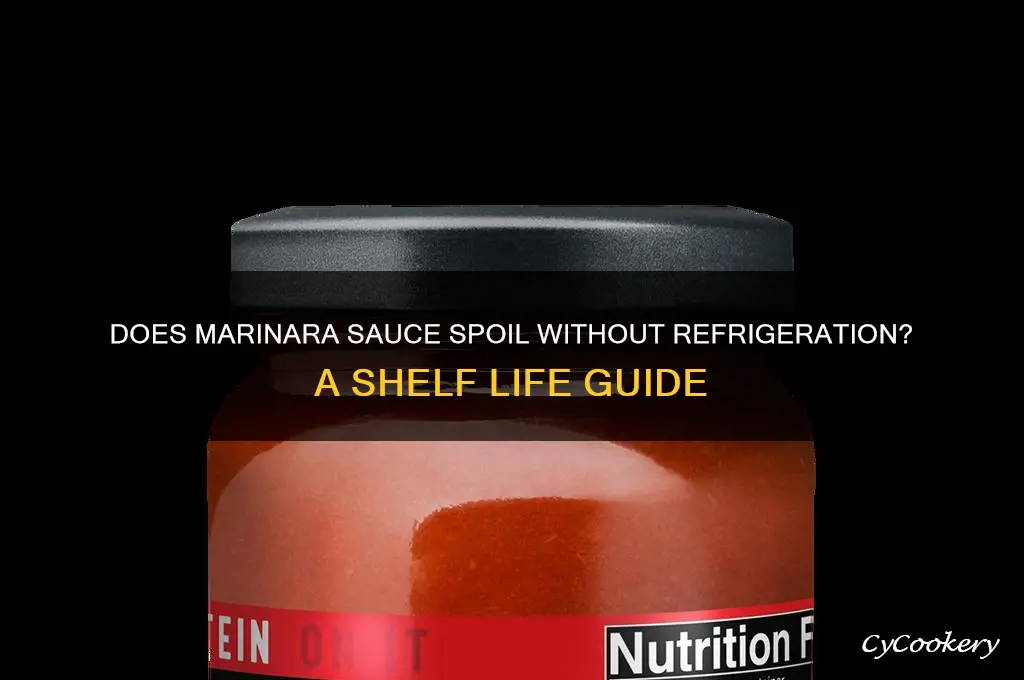 does marinara sauce go bad if not refrigerated