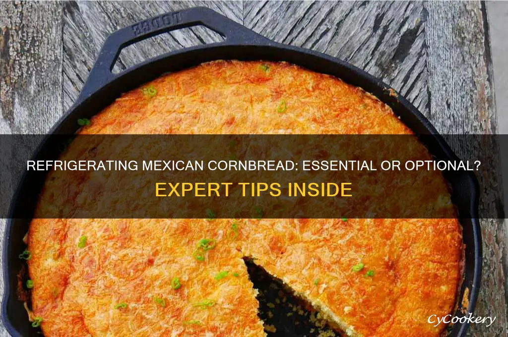 does mexican cornbread have to be refrigerated