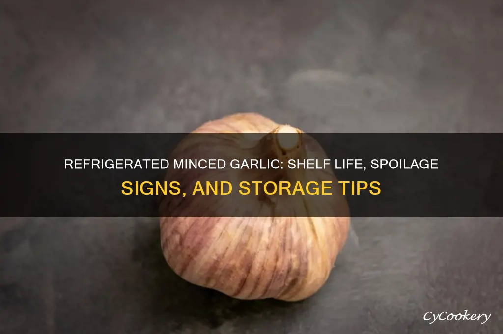 does minced garlic thats refrigerated go bad