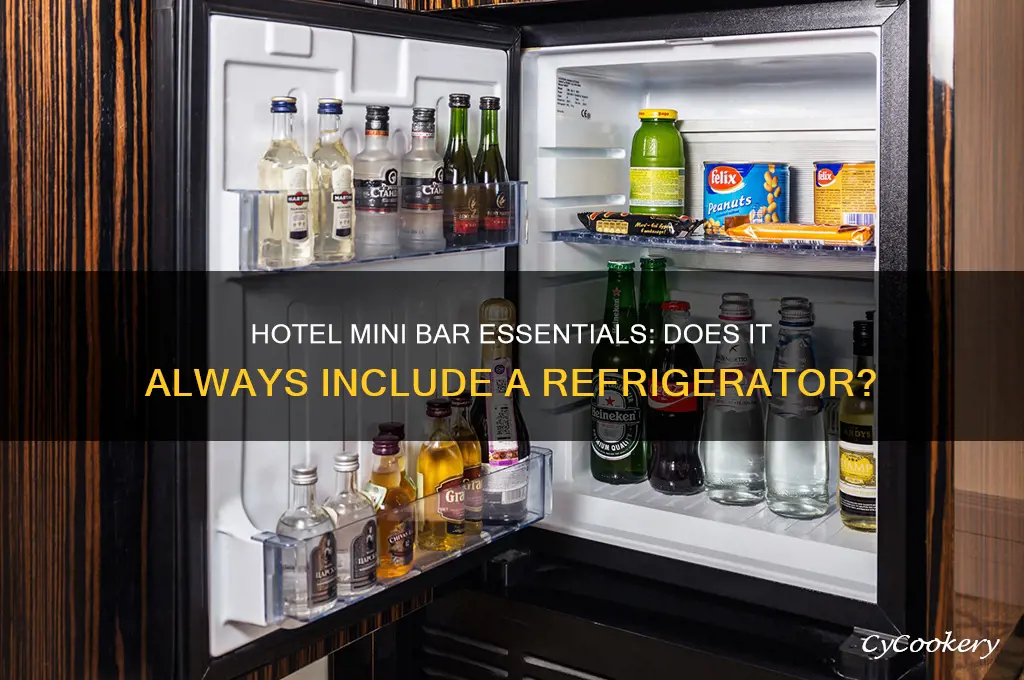 does mini bar in hotel includes refrigerator