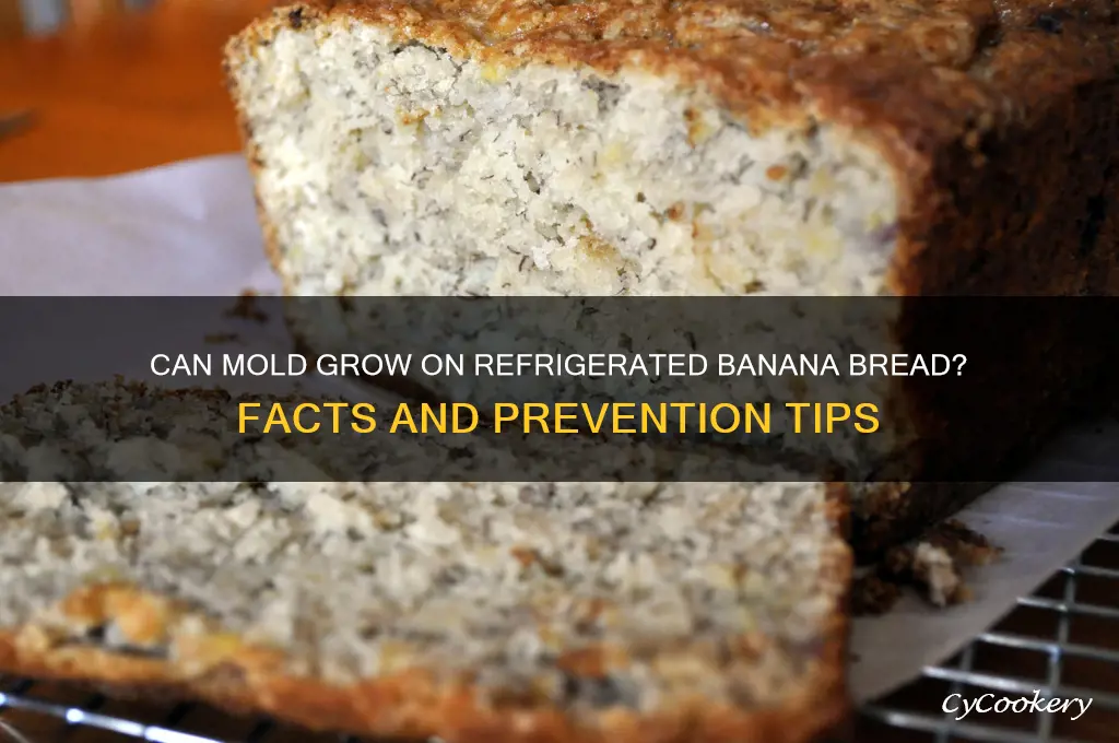 does mold grow on banana bread in the refrigerator