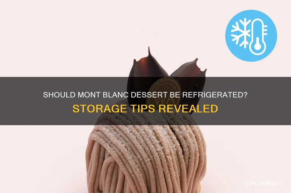 does mont blanc have to be refrigerated