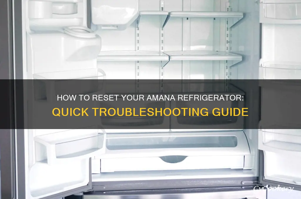 does my amana refrigerator have a reset button