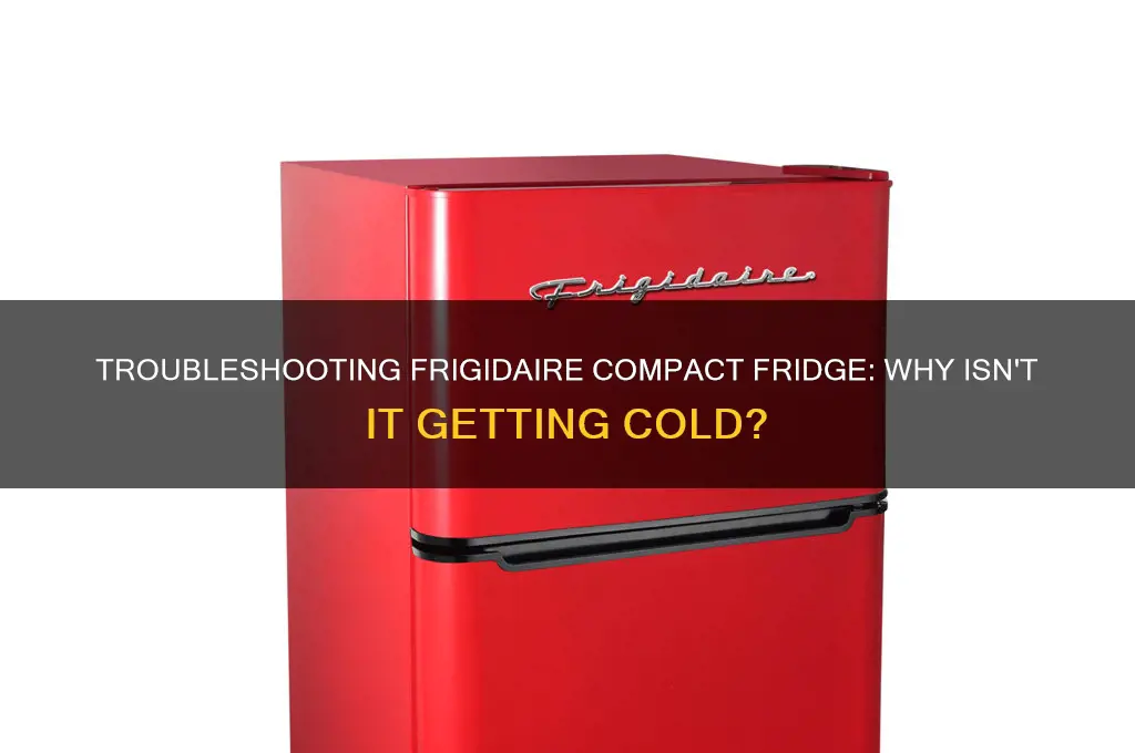 does my frigidaire compact refrigerator not get cold