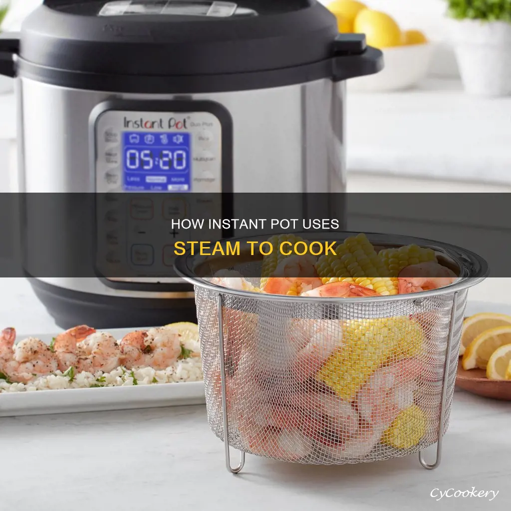 does my instant pot pressurize on steam while cooking