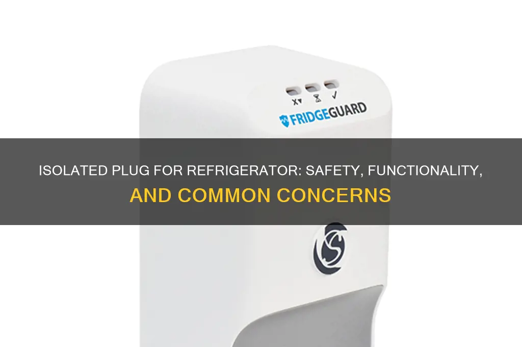does my isolated plug for the refrigerator