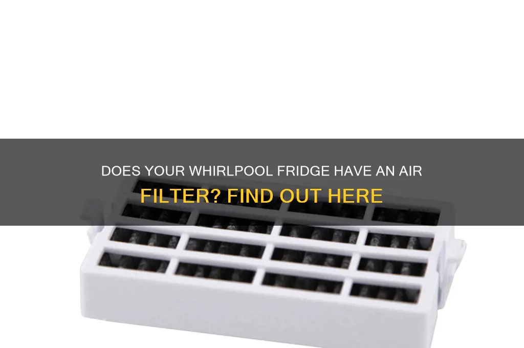 does my whirlpool refrigerator have an air filter