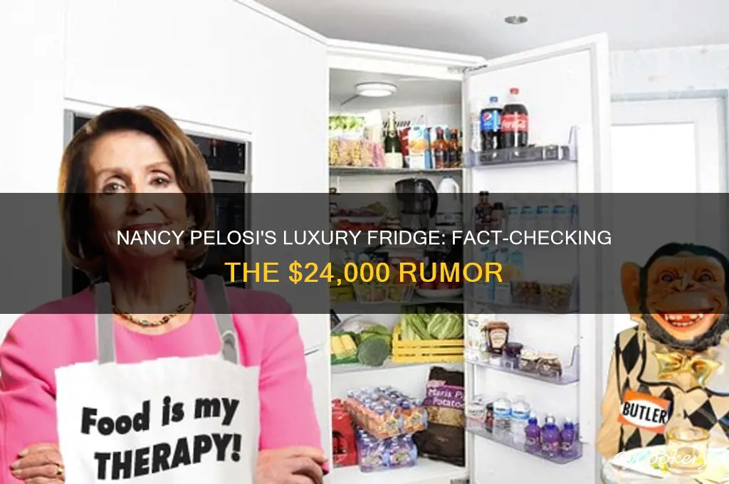 does nancy pelosi have a $24 000 refrigerator