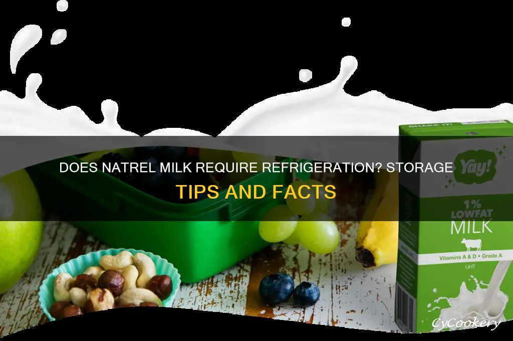 does natrel milk have to be refrigerated