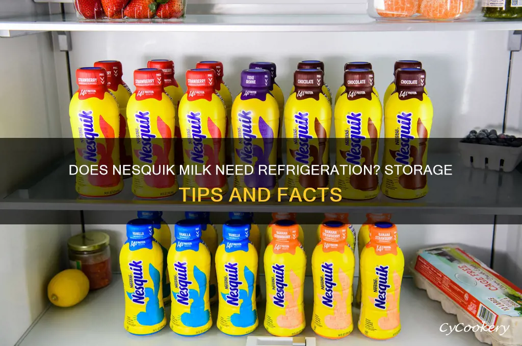 does nesquik milk have to be refrigerated