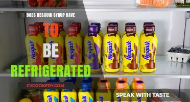 Does Nesquik Syrup Need Refrigeration? Storage Tips Revealed
