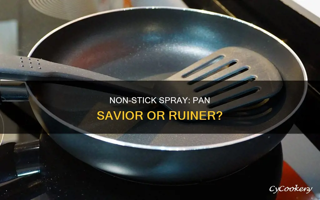 does non stick spray ruin pans