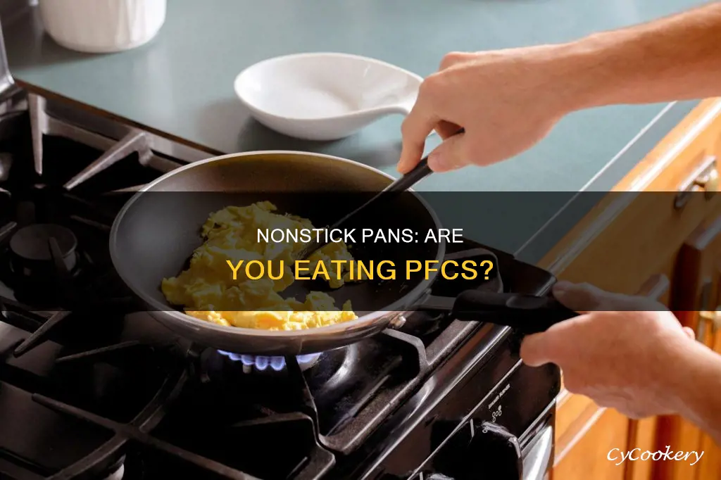 does nonstick pan pcf get into food