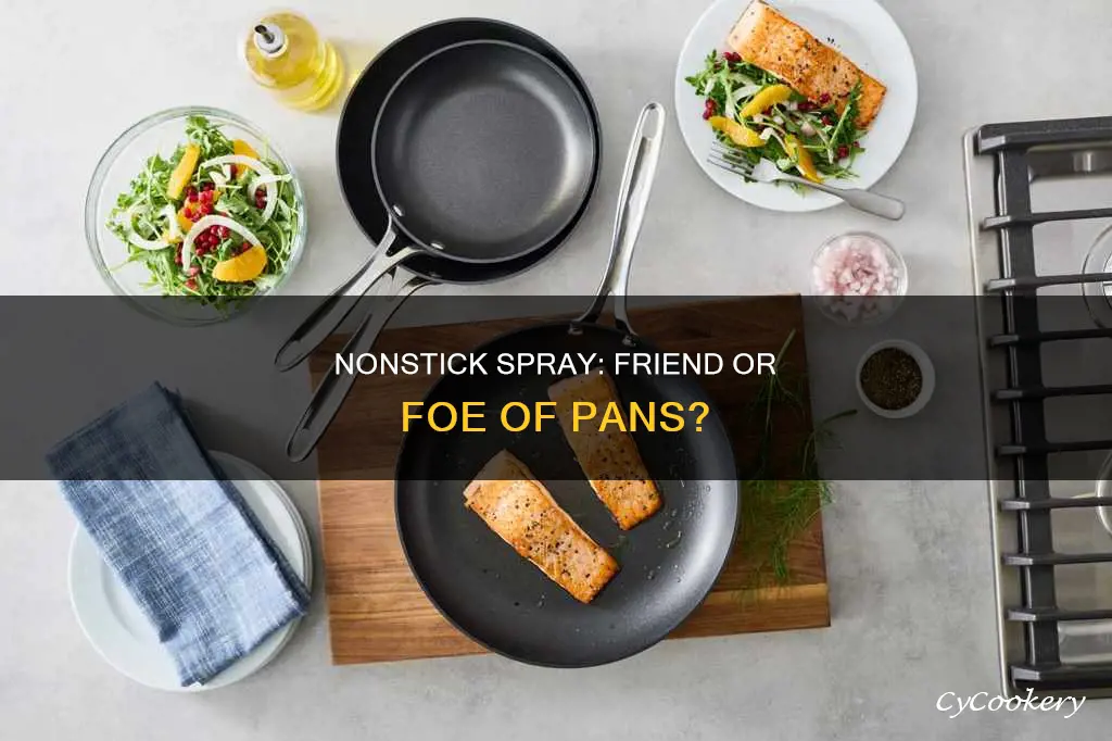 does nonstick spray ruin pans