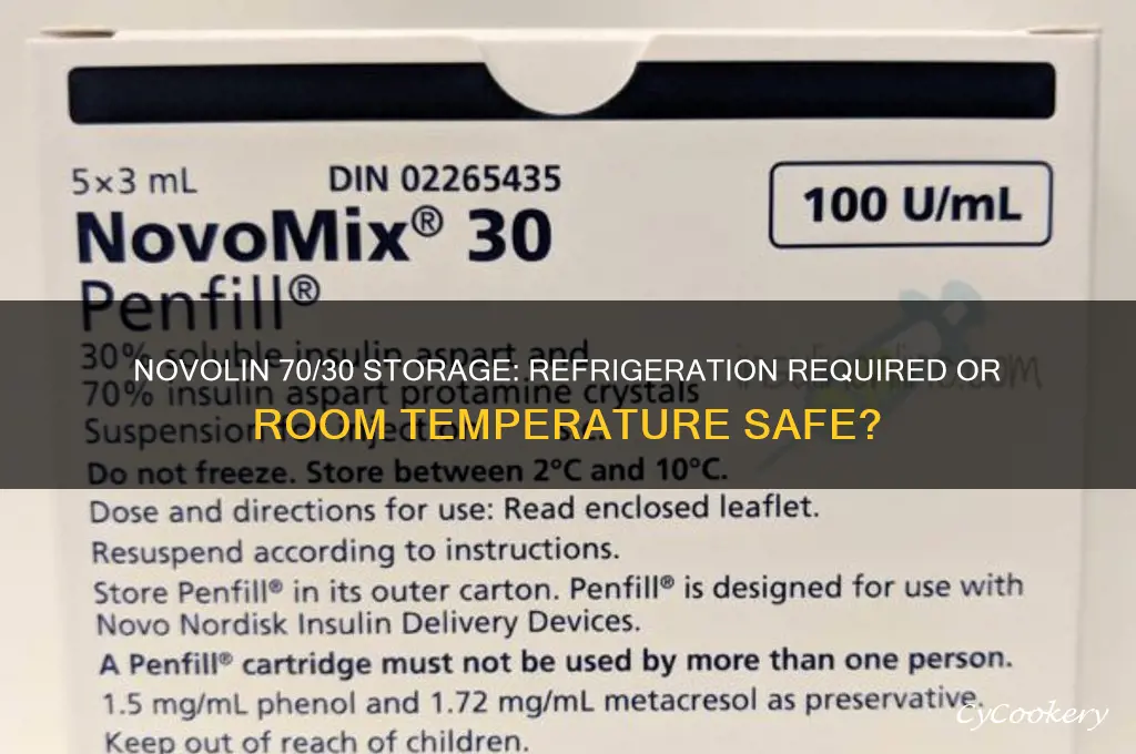does novolin 70 30 have to be refrigerated
