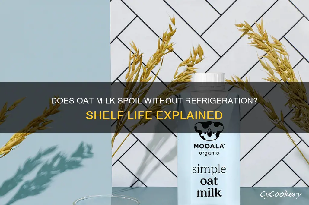 does oat milk go bad if not refrigerated