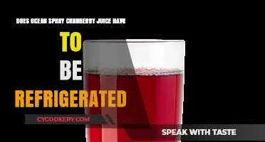 Does Ocean Spray Cranberry Juice Need Refrigeration After Opening?