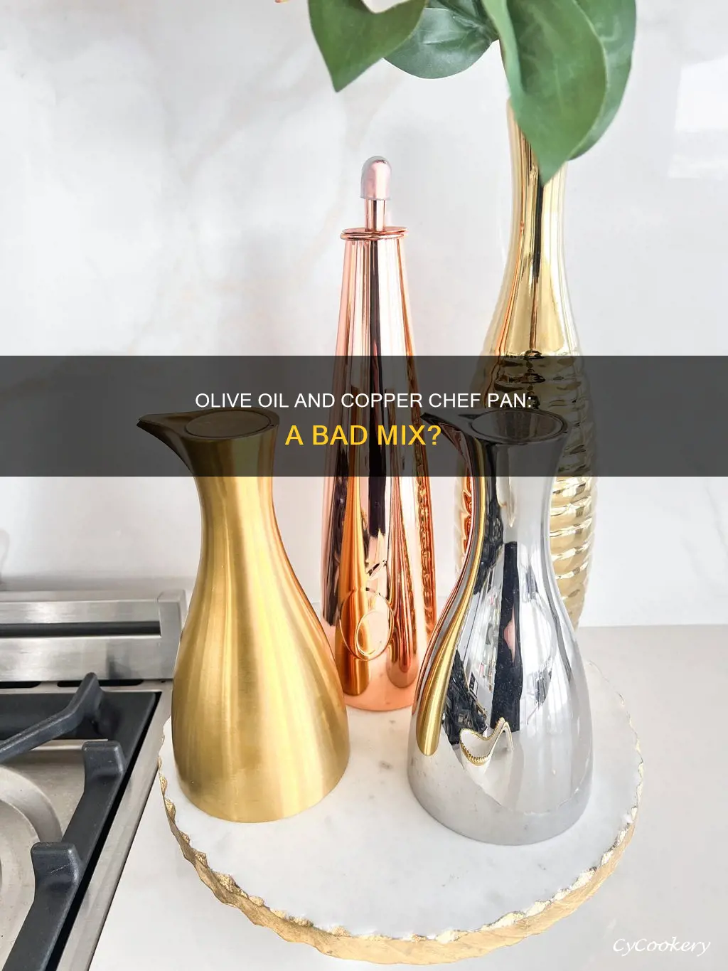 does olive olive damage copper chef pan