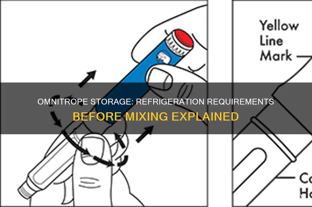 does omnitrope have to be refrigerated before mixing
