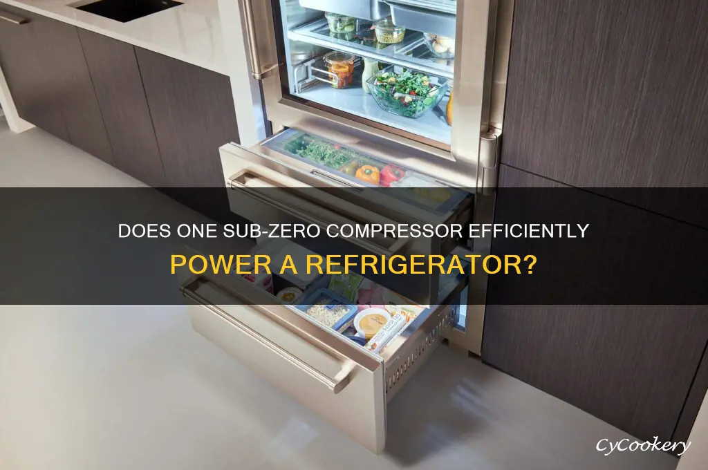 does one sub zero compressor run refrigerator