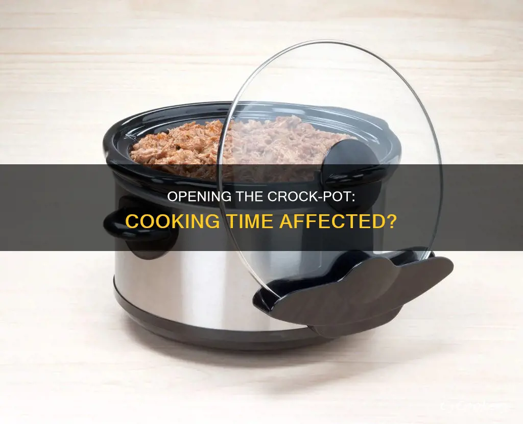 does opening a crock pot bruin cooking time