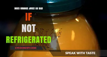 Does Orange Juice Spoil Without Refrigeration? Shelf Life Explained