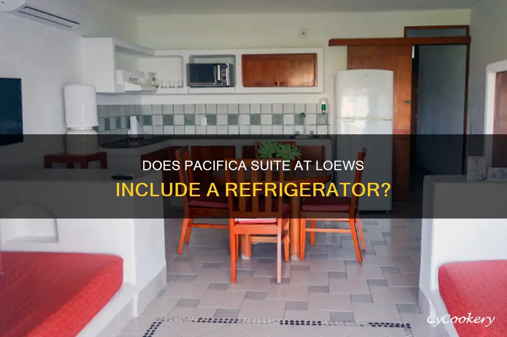 does pacifica suite loews have a refrigerator