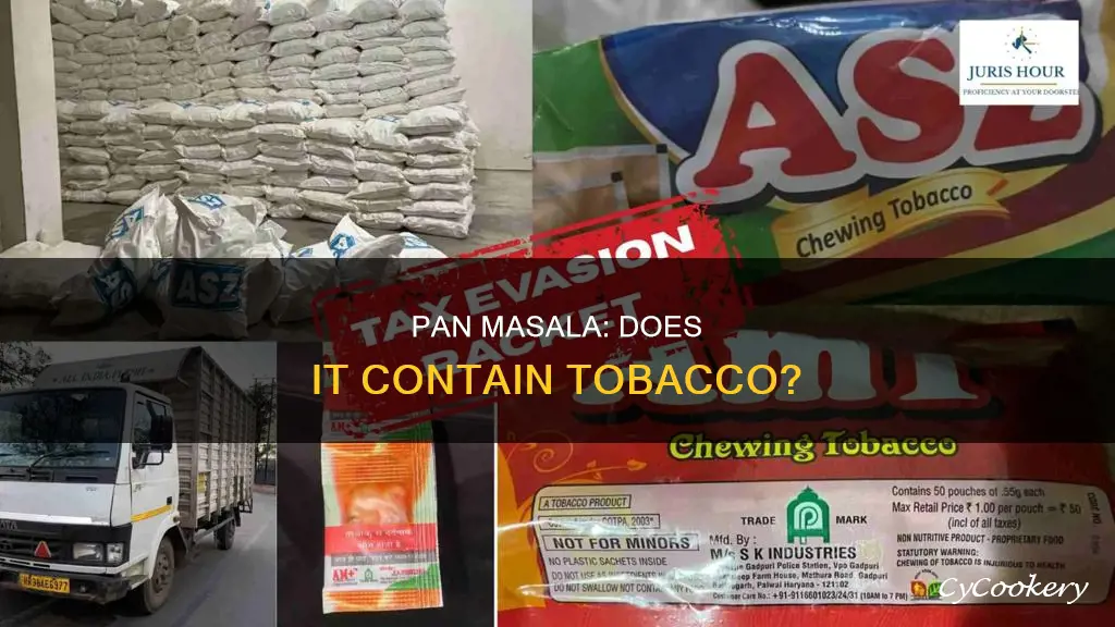 does pan masala have tabaco