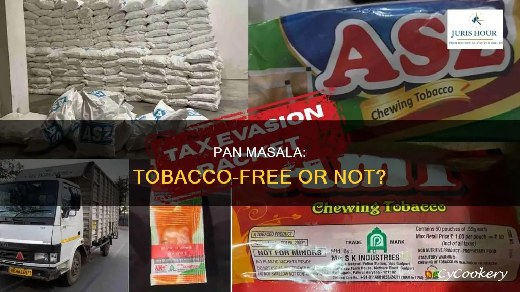 does pan masala have tobacco