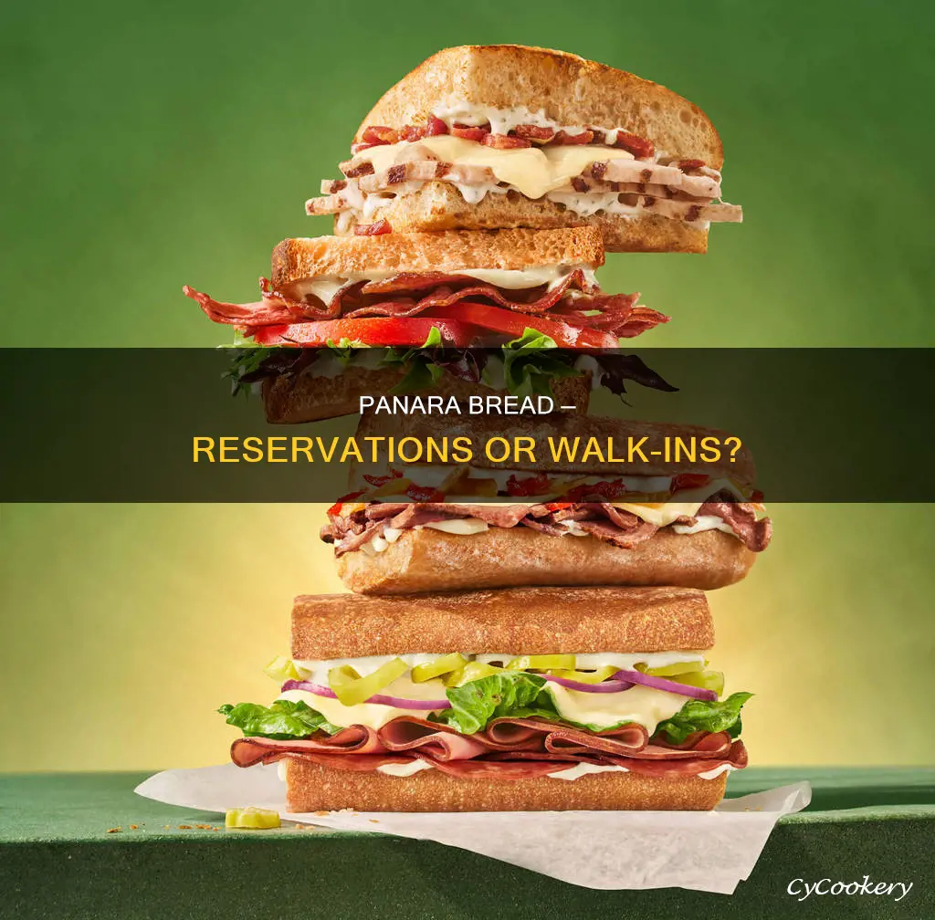 does panara bread take reservations
