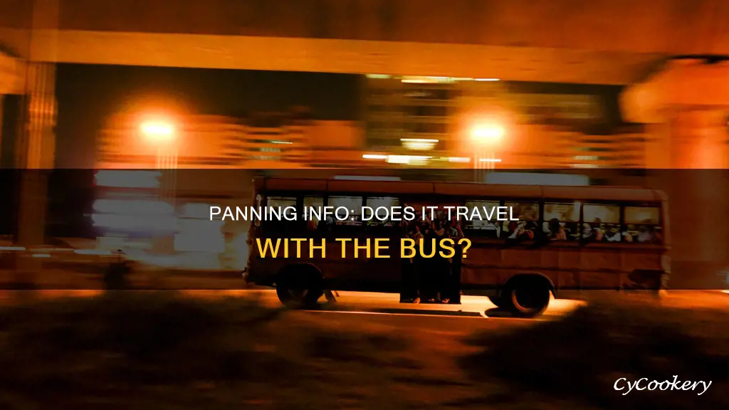 does panning info follow in bus