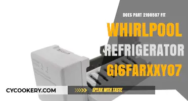 Whirlpool GI6FARXXY07 Refrigerator: Compatibility with Part 2198597 Explained