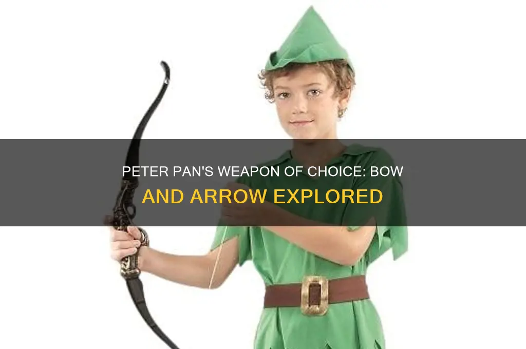does peter pan use a bow and arrow