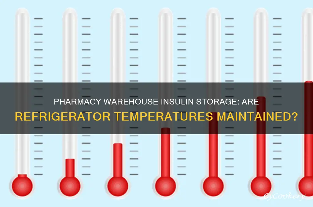 does pharmacy warehouse store insulin at refrigerator temperature