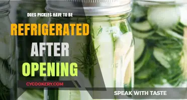Do Pickles Need Refrigeration After Opening? Storage Tips Revealed