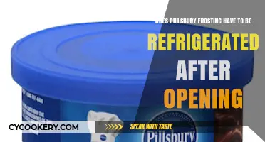 Pillsbury Frosting Storage: Refrigerate After Opening or Not?