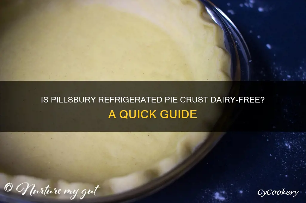 does pillsbury refrigerated pie crust have dairy