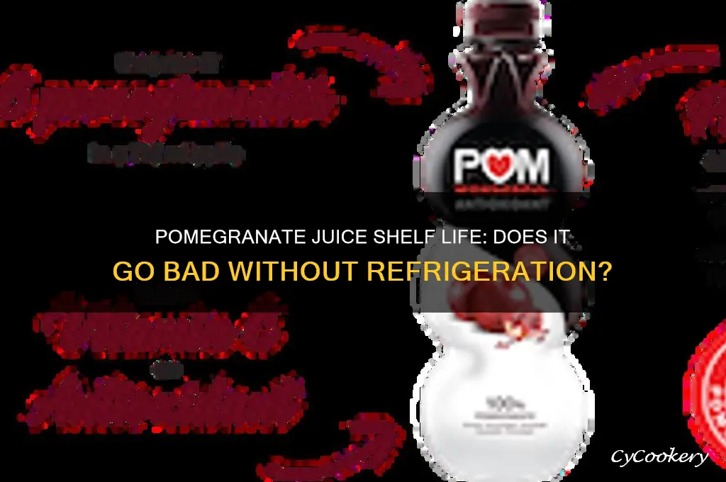 does pomegranate juice go bad if not refrigerated