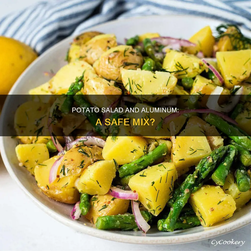 does potato salad react with aluminum pan