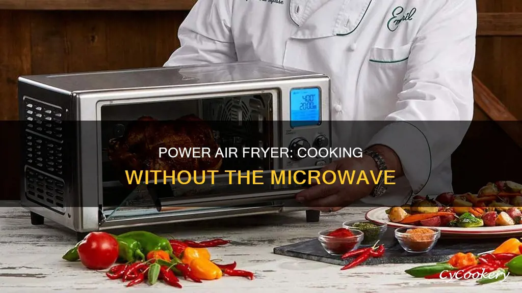 does power air fryer use microwave to cook