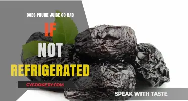 Does Prune Juice Spoil Without Refrigeration? Shelf Life Explained