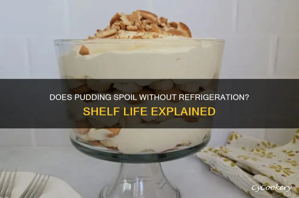 does pudding go bad if not refrigerated