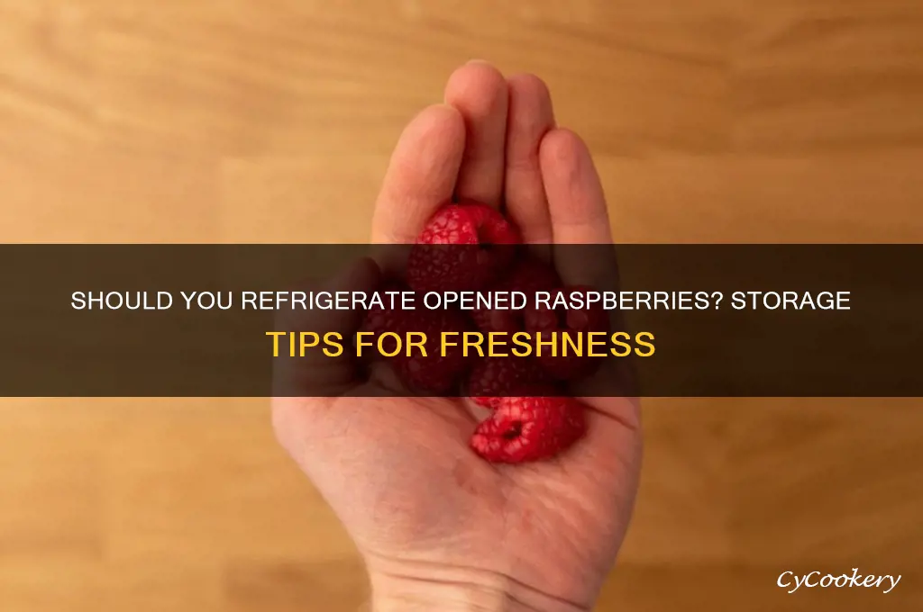 does raspberry have to be refrigerated after opening