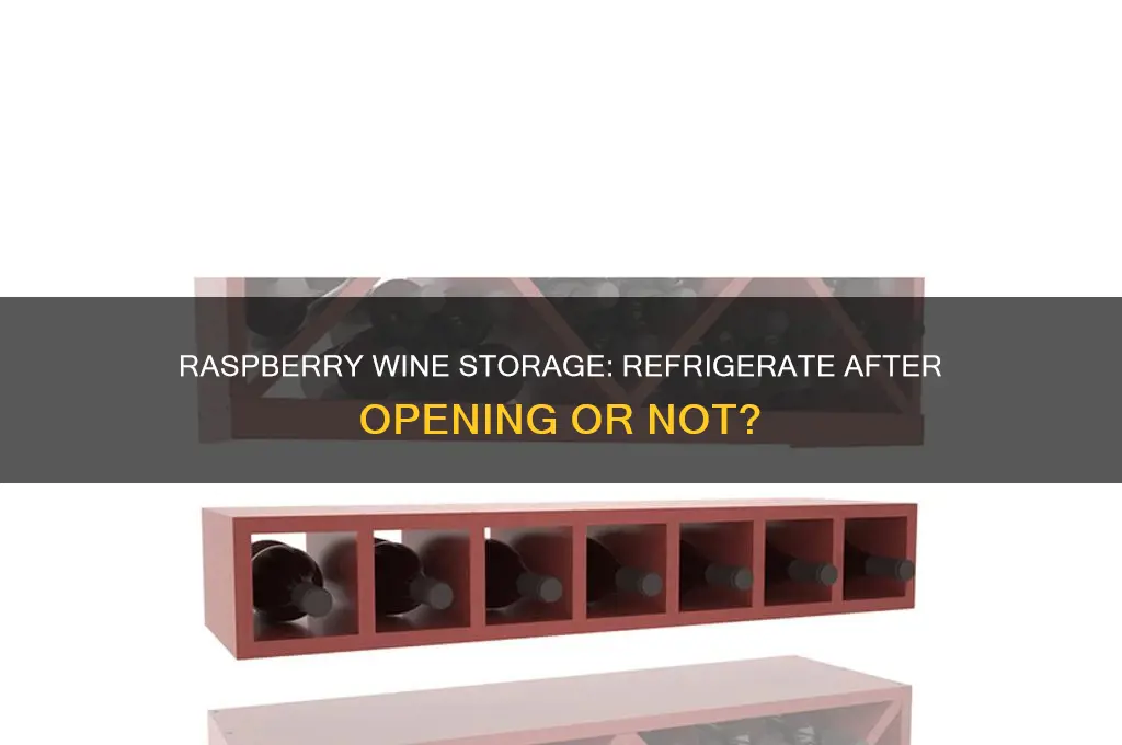does raspberry wine have to be refrigerated after opening