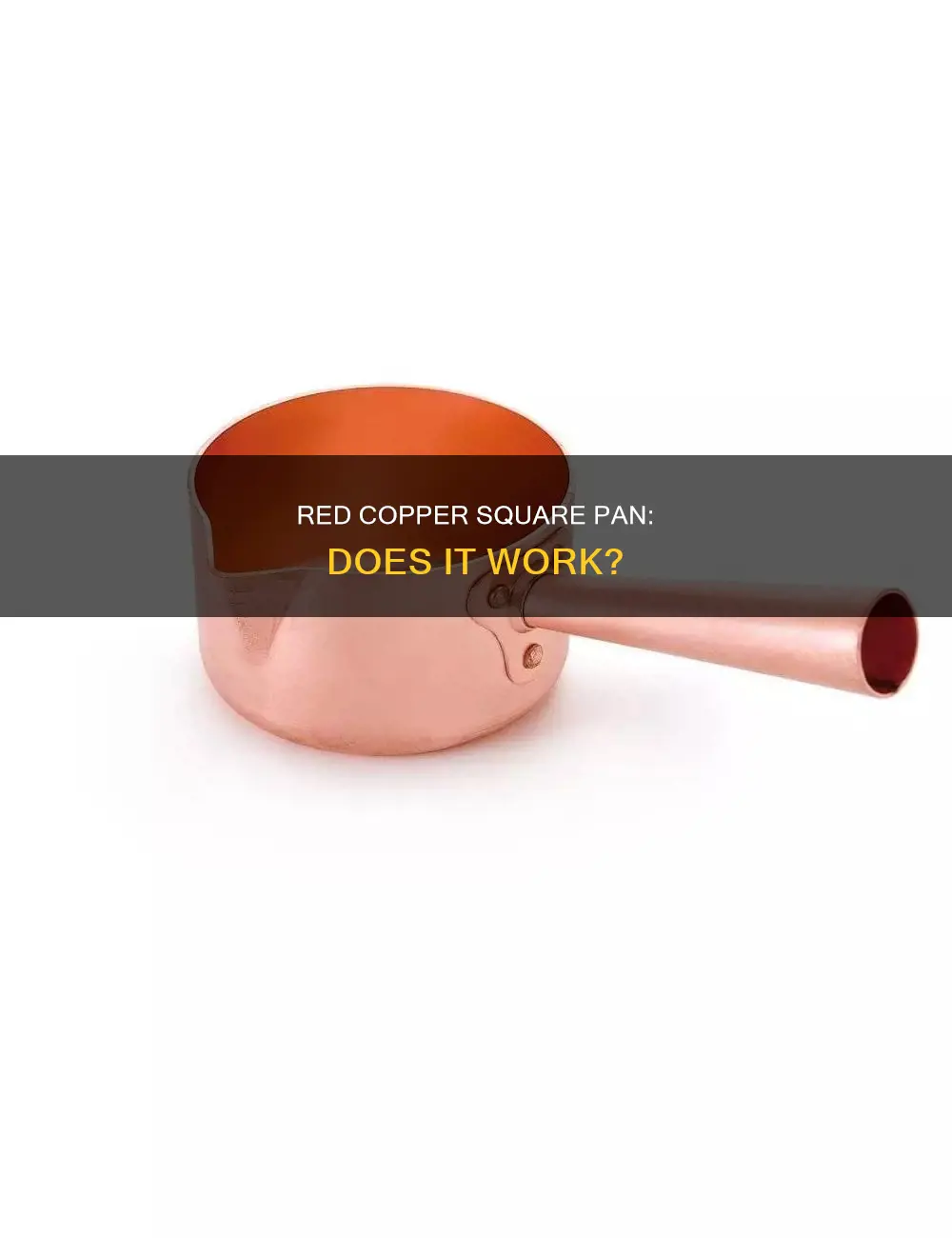 does red copper square pan work