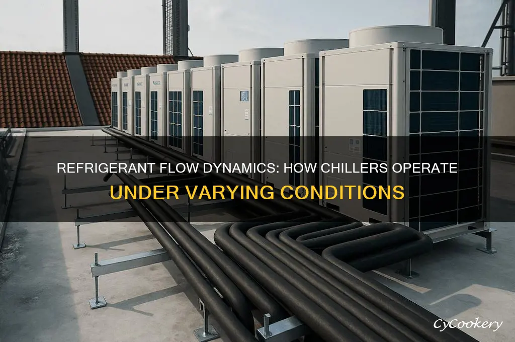 does refrigerant flow vary within a chiller during operation