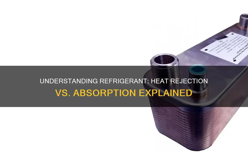 does refrigerant reject heat or absorb it