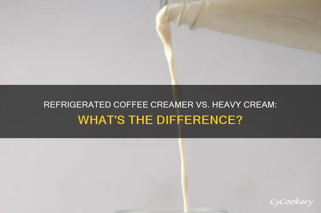 does refrigerated coffee creamer have heavy cream