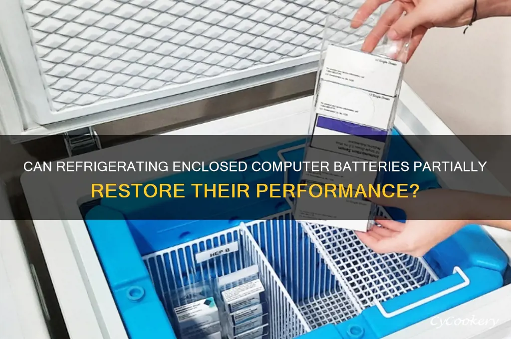 does refrigerating computer enclosed batteries partially reetore them